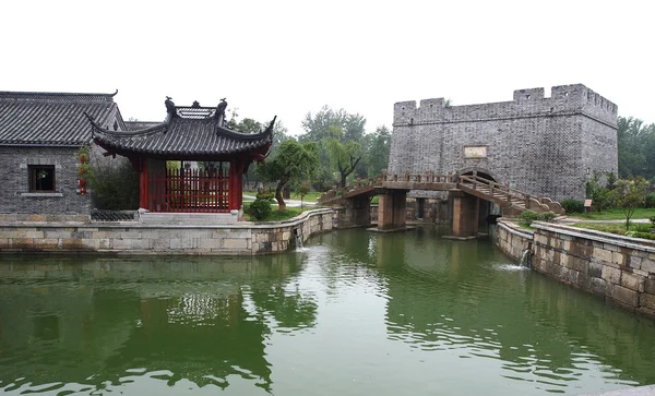 Китай Шаньдун стародавнє місто — стокове фото