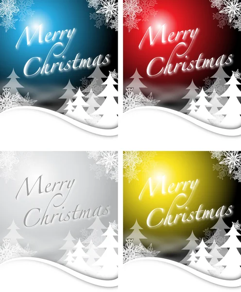 圣诞节设计 4 色 — 图库矢量图片#