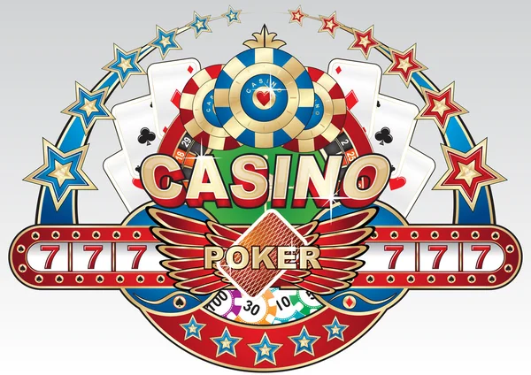 Uithangbord voor een casino Stockvector