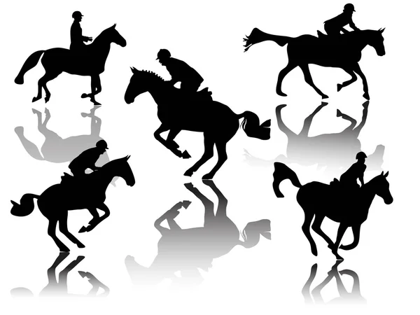 Show jumper-silhouette — Stock Vector
