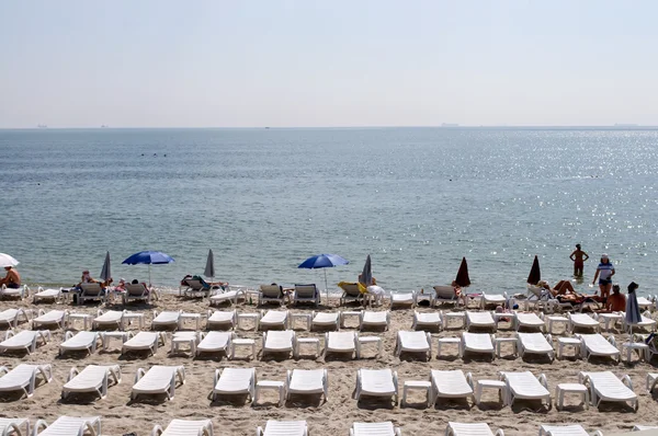 sonbaharda bir plajda