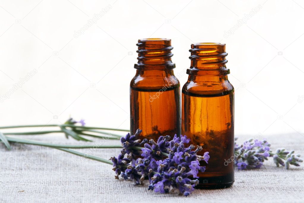 Aroma Oil in Bottles with Lavender