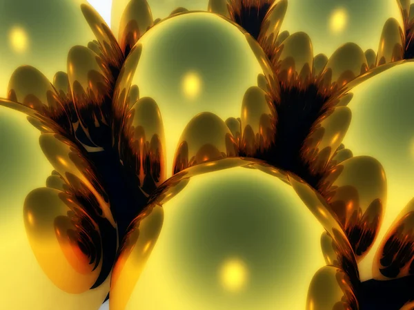 Nahaufnahme von goldenen Ostereiern — Stockfoto