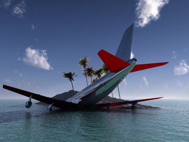 Crashed Plane clipart