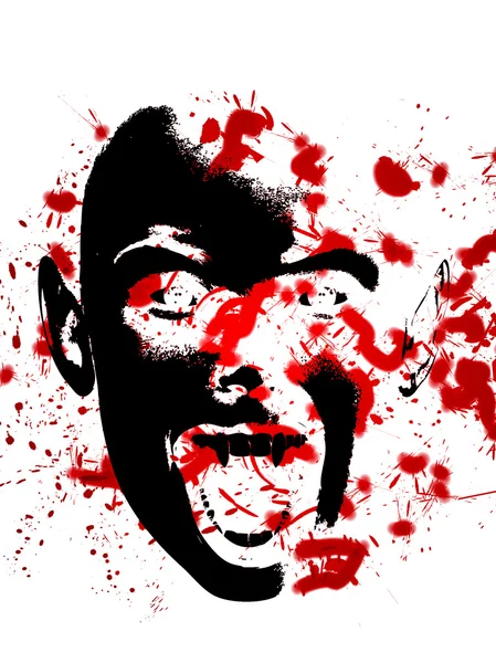Кровавый вампир — стоковое фото