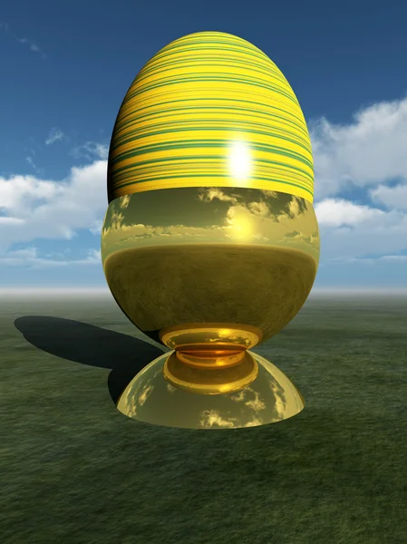 Húsvéti tojás, és az ég — Stock Fotó