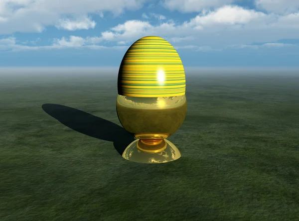 Easter Egg And Sky — Stock Photo, Image
