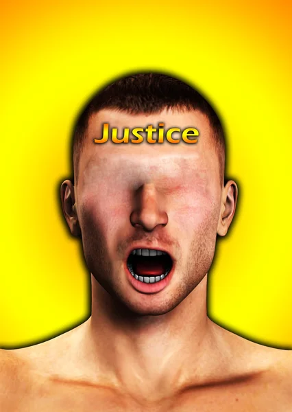 正義は盲目であります。 — ストック写真