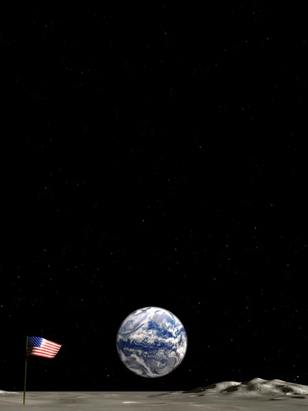 Earth View From The Moon