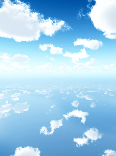 Reflekterade sky — Stockfoto