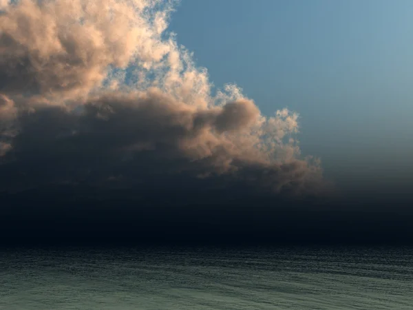 Cielo nublado oscuro — Foto de Stock