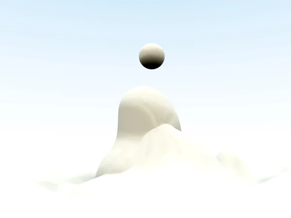 Blob blanc abstrait — Photo