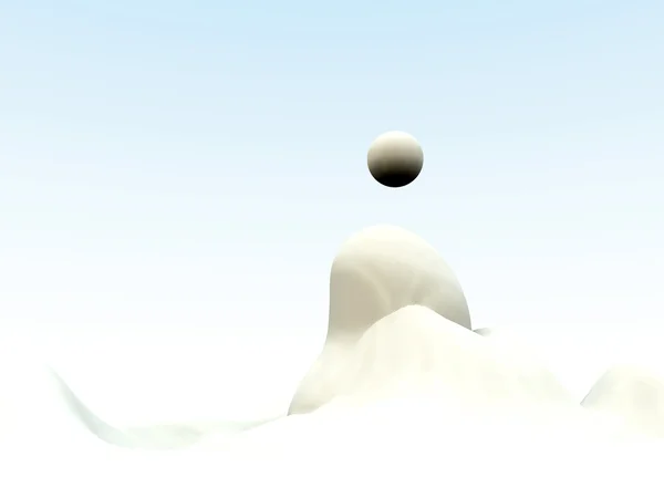 Abstract White Blob — Stock Photo, Image