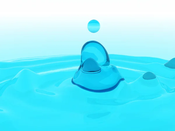 Blue Abstract Blob — Stock Photo, Image