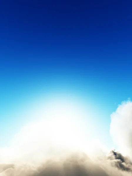 Nube esponjosa Vista — Foto de Stock