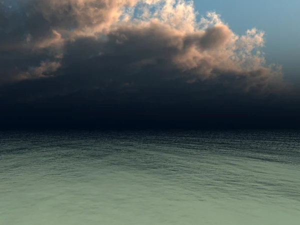 Cielo scuro nuvoloso Immagine Stock