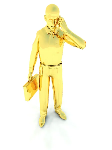 Golden Businessman — Stock Photo, Image
