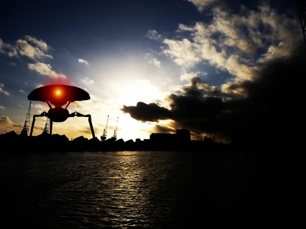 Штатив пришельцев в "Доклендах" — стоковое фото