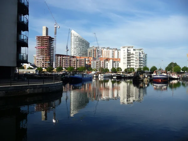 Docklands Reflected View — Stock Photo, Image