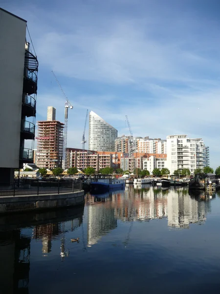 Docklands Reflected View — Stock Photo, Image