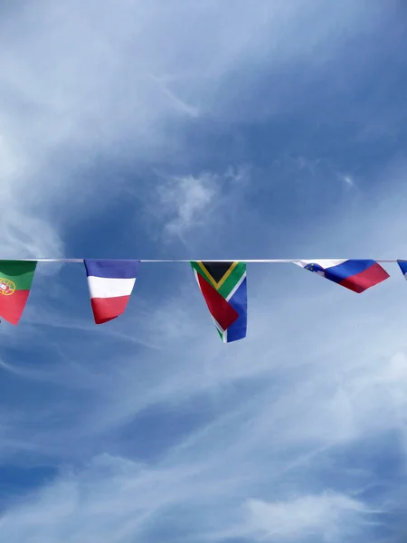 Bandeiras internacionais — Fotografia de Stock
