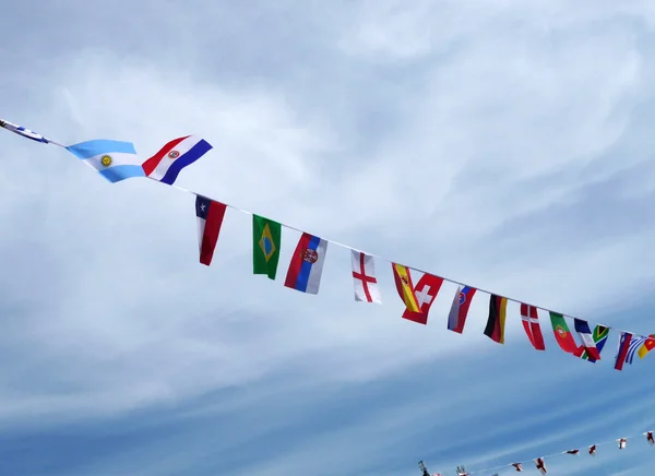 Bandeiras internacionais — Fotografia de Stock