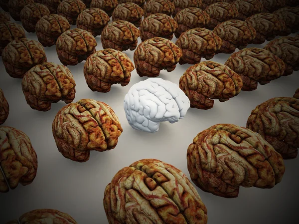 Cérebro Estranho Fora — Fotografia de Stock