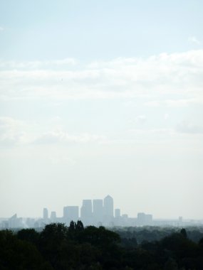 Canary Wharf uzak manzarası