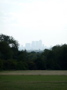 Canary Wharf uzak manzarası