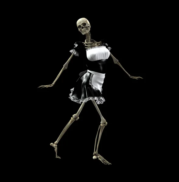 Szkielet pokojówka — Zdjęcie stockowe