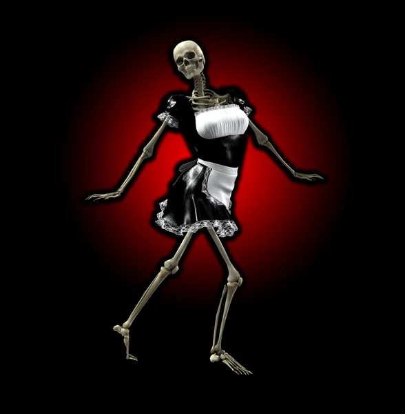 Empregada doméstica esqueleto — Fotografia de Stock