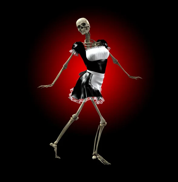 Σκελετός υπηρέτρια — Φωτογραφία Αρχείου