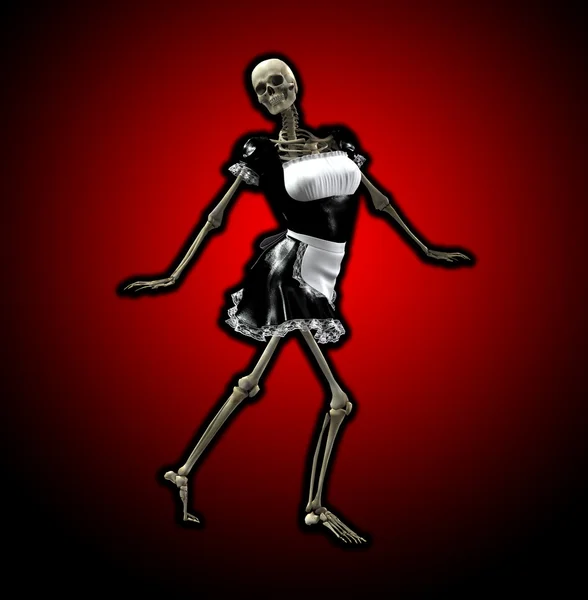 Skeleton meid — Stockfoto