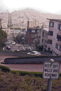 San Francisco 'daki Lombard Caddesi.