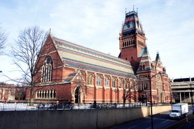 Memorial hall of Harvard university clipart