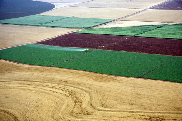 Aerial landscape with rural field — Stock Photo, Image
