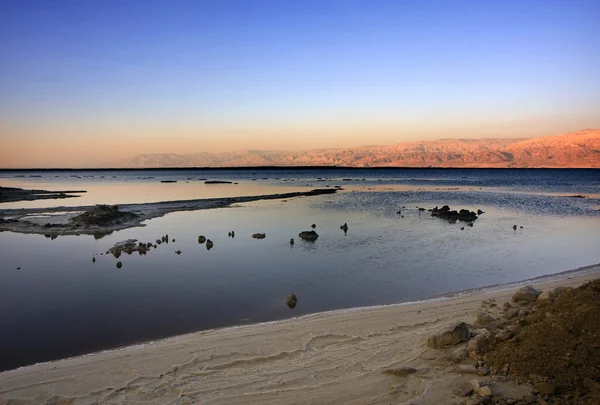 死海の塩と水 — ストック写真
