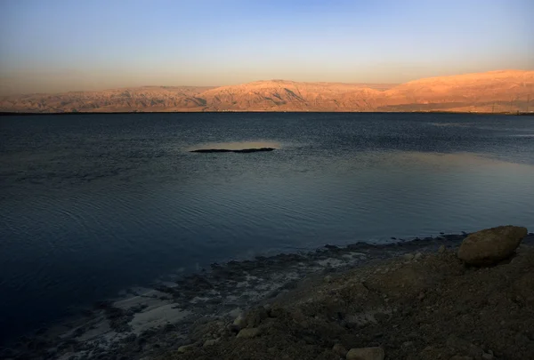 stock image Dead sea salt and water