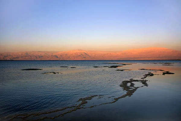 stock image Dead sea salt and water