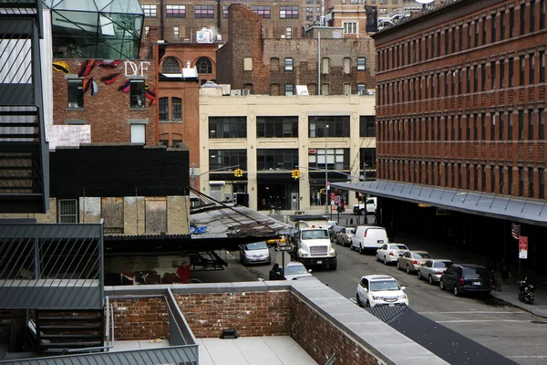 stock image View of the street from the High Line park in New York