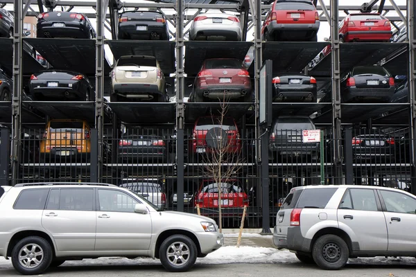 Nova Iorque multi estacionamento história — Fotografia de Stock