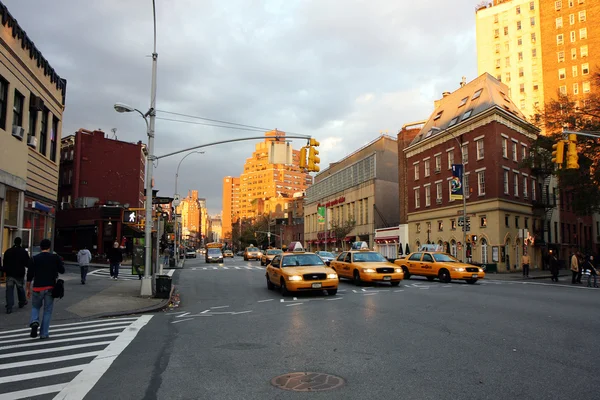 Taxi Autók itt: New York — Stock Fotó