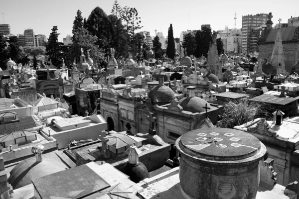 上でからのブエノスアイレスの墓地 — ストック写真