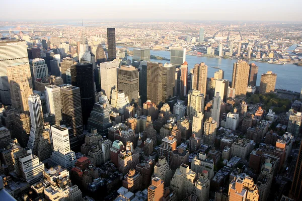 Flygfoto över new york — Stockfoto
