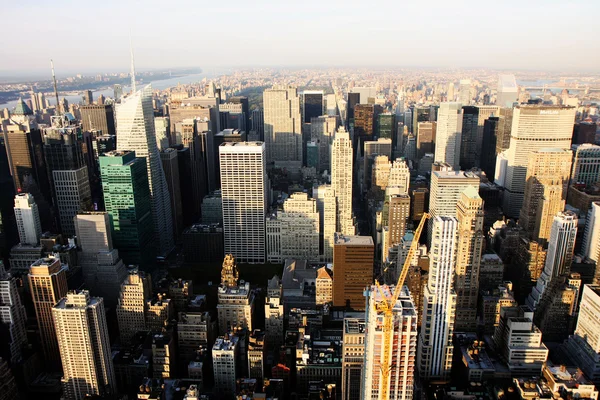 Flygfoto över new york — Stockfoto