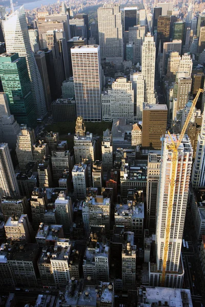 Letecký pohled na Manhattanu — Stock fotografie