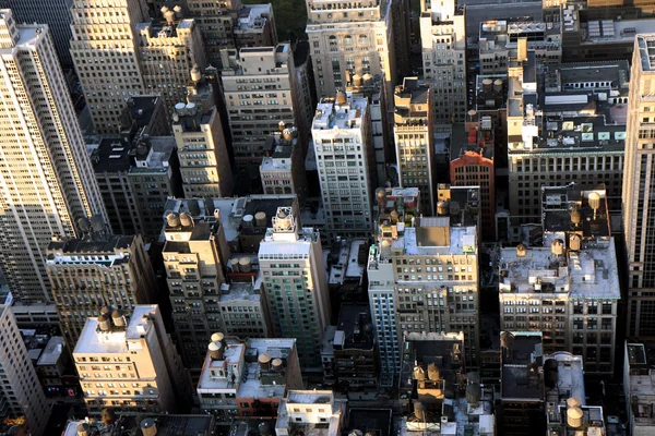 Manhattan edifícios close-up — Fotografia de Stock