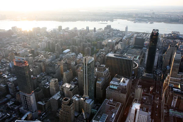 A légi felvétel a new York-i — Stock Fotó