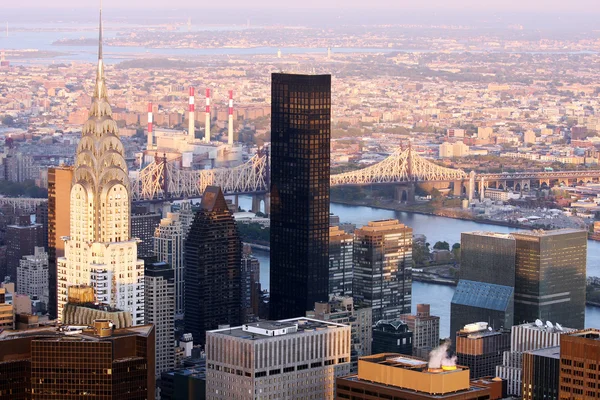 Повітряні крупним планом вид на Нью-Йорк — стокове фото