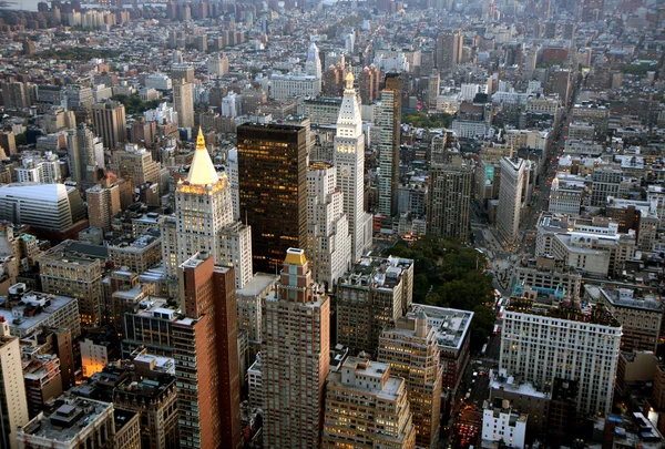 Letecký pohled na new york — Stock fotografie